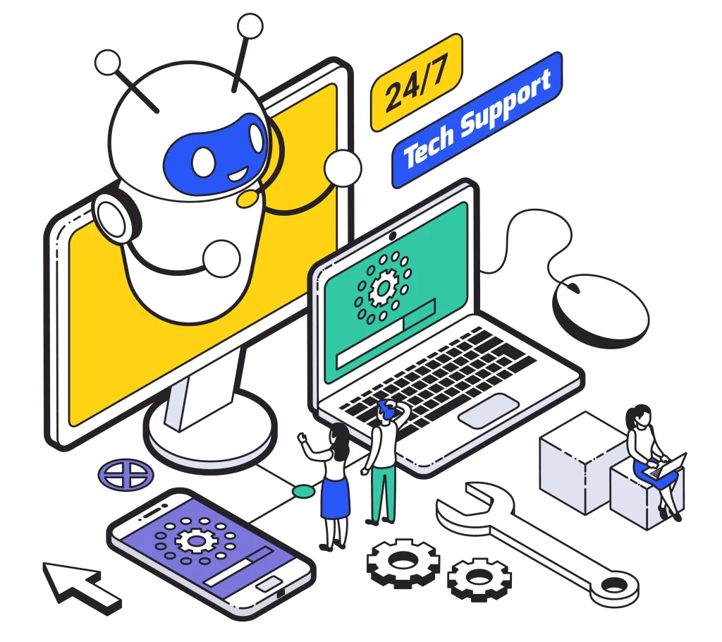 Lợi ích của tích hợp Chatbot AI vào website doanh nghiệp 3 Hỗ trợ khách hàng 24/7
