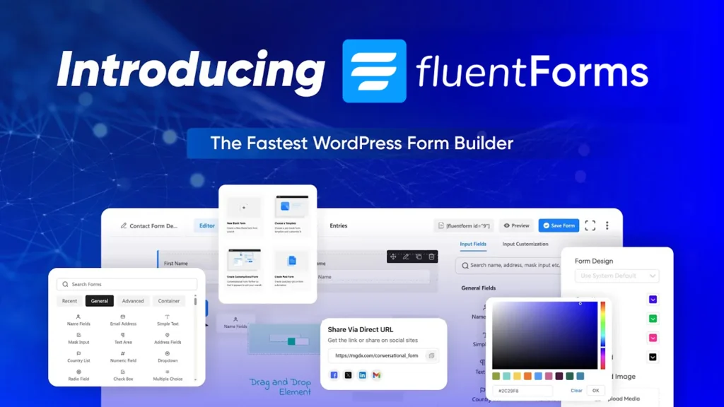 Top 6 plugin WordPress cho doanh nghiệp đáng dùng nhất 4 Fluent Forms Plugin