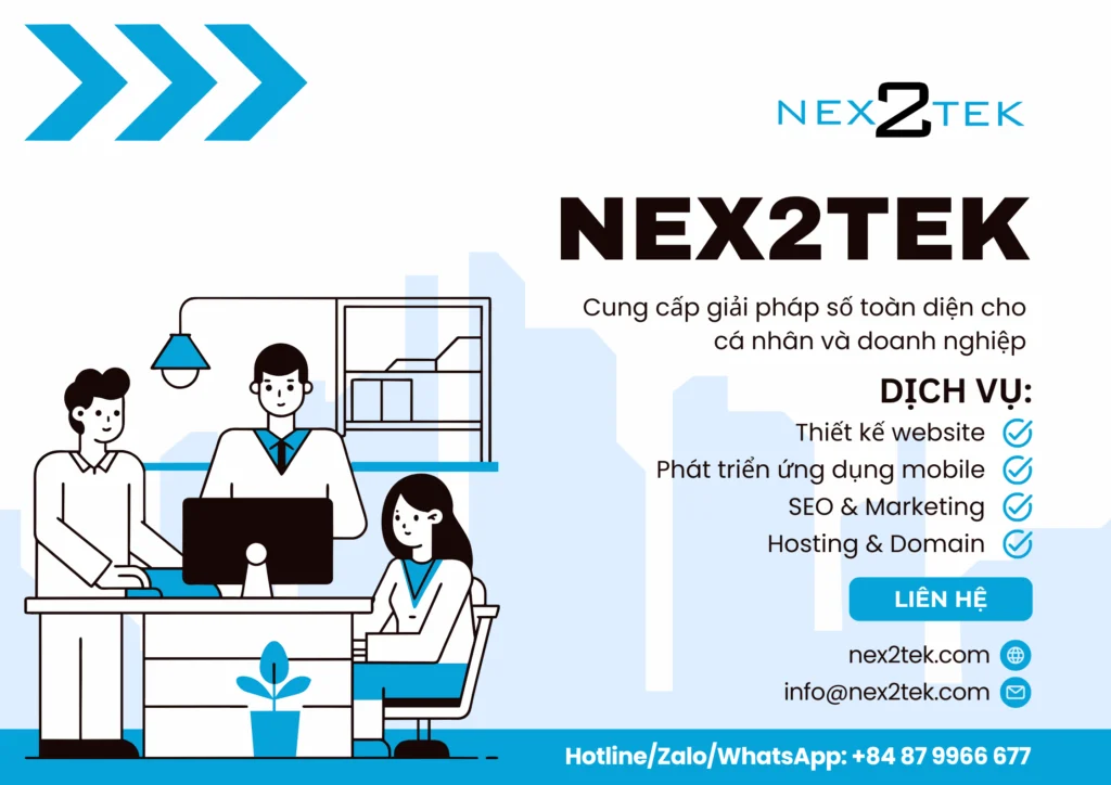Thiết kế mobile app tại Nex2Tek