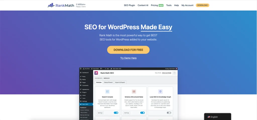 Làm thế nào để tạo website bán hàng bằng Wordpress? 4 Rank Math