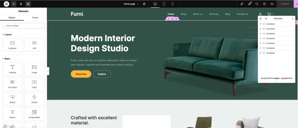 Làm thế nào để tạo website bán hàng bằng Wordpress? 7 Sử dụng Elementor để tuỳ chỉnh giao diện