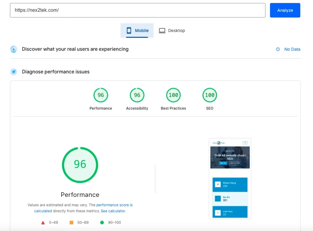 5 Mẹo Tối Ưu SEO Cho Website Mới Giúp Bạn Lên Top Google Nhanh Hơn Dự Kiến 3 Công cụ Google PageSpeed Insights