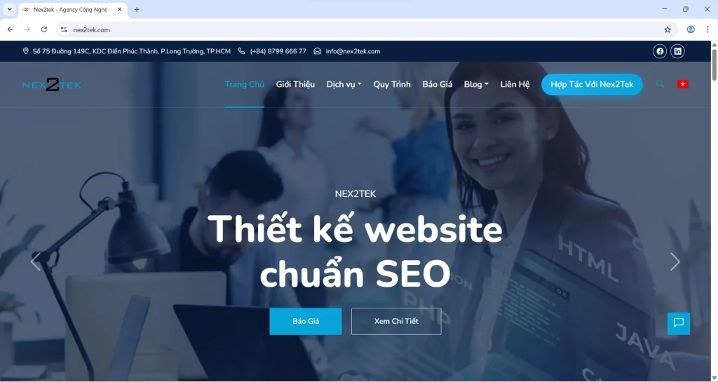 Top Công Ty Thiết Kế Website Trọn Gói Uy Tín – Giải Pháp Toàn Diện Cho Doanh Nghiệp 3 Nex2tek — Giải pháp thiết kế web doanh nghiệp toàn diện