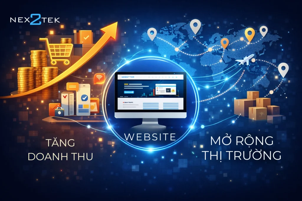 Tại sao doanh nghiệp cần website riêng? Nền tảng chiến lược cho tăng trưởng và thương hiệu bền vững 4 MO RONG THI TRUONG