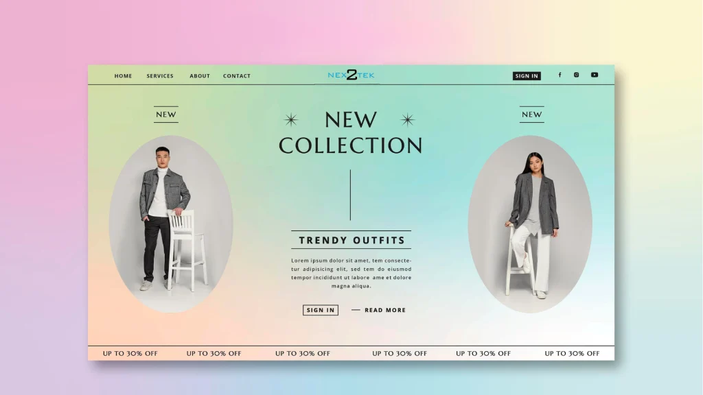 Thiết kế website shop quần áo